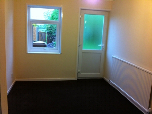 Room re-plastered, painted and carpeted as part of a full property refurbishment in Preston Photo - Room re-plastered, painted and carpeted as part of a full property refurbishment in Preston