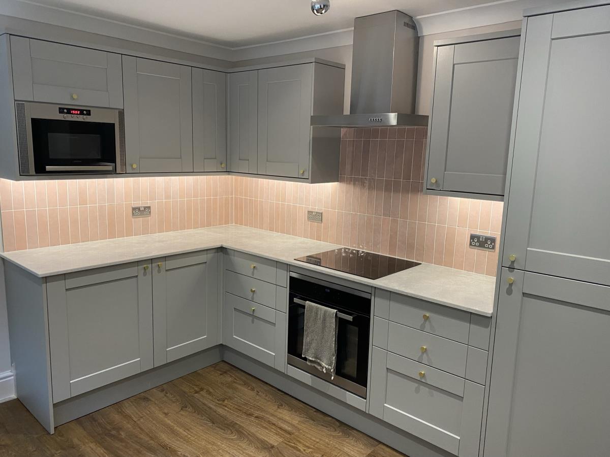 Replacement fitted kitchen with integrated appliances for a home in Preston Photo - Replacement fitted kitchen with integrated appliances for a home in Preston